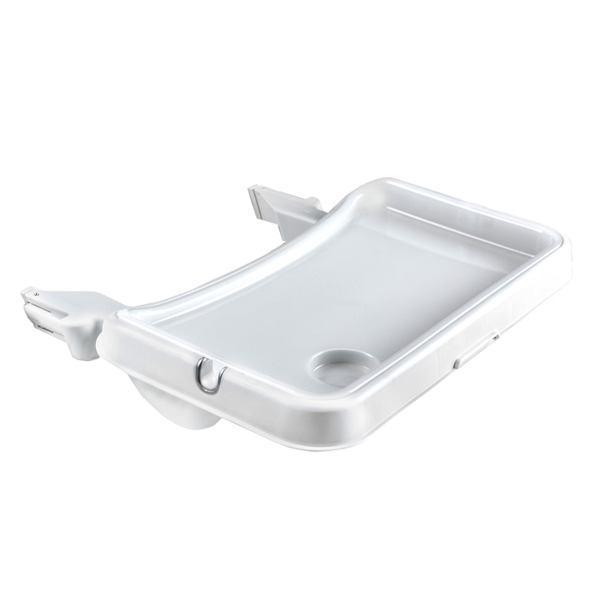 hauck Alpha+ Adjustable Booster High Chair, White & 2 Pack High Chair Tray Table