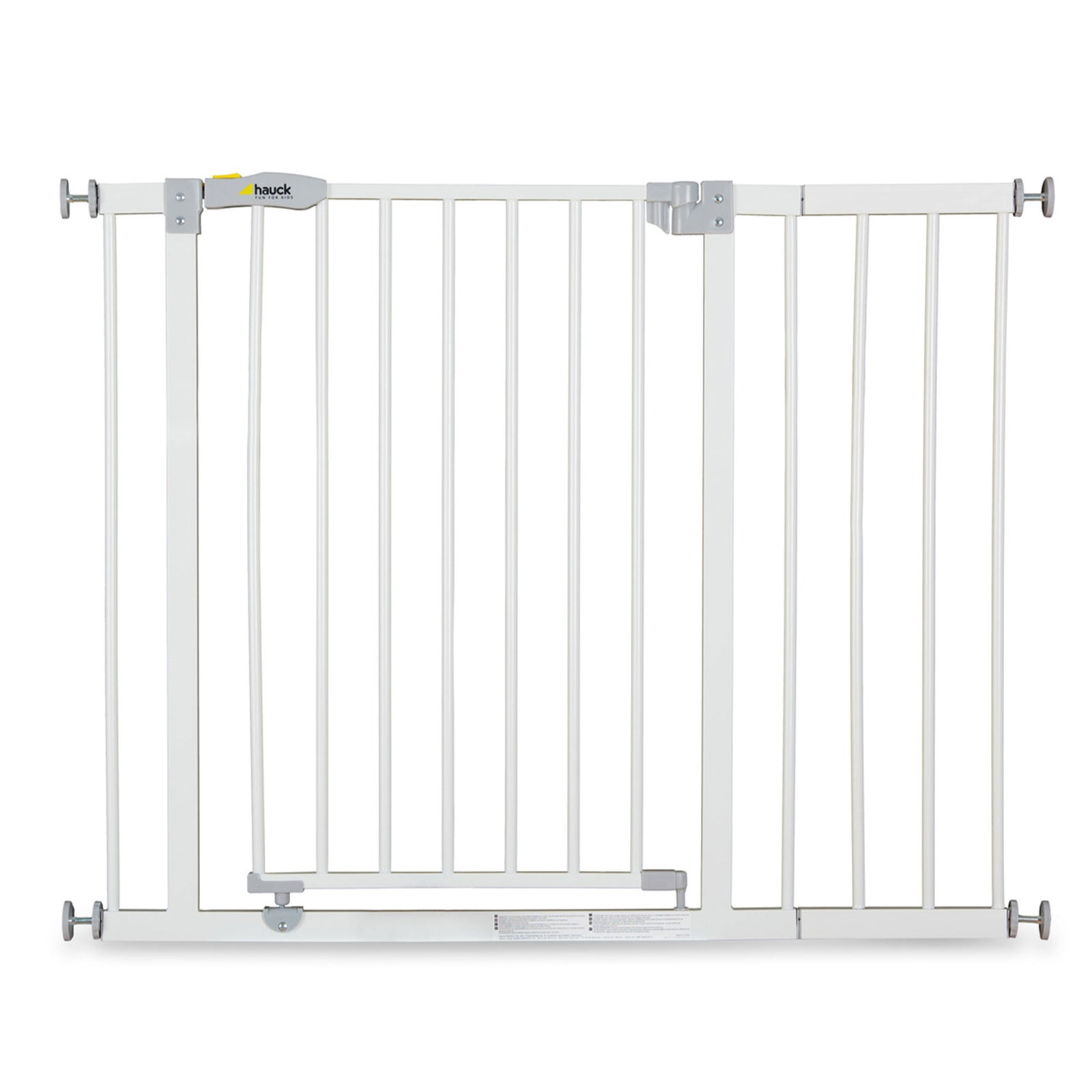 hauck Open N Stop Pressure Mounted Fit Baby Safety Gate with 8" Extension, White - VMInnovations