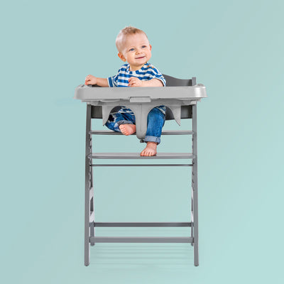 Alpha High Chair Tray Table Compatible with Wooden Alpha+ and Beta+, Grey (Used)