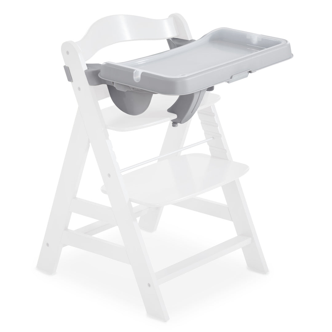 hauck Alpha High Chair Tray Table Compatible with Wooden Alpha+ and Beta+, Grey