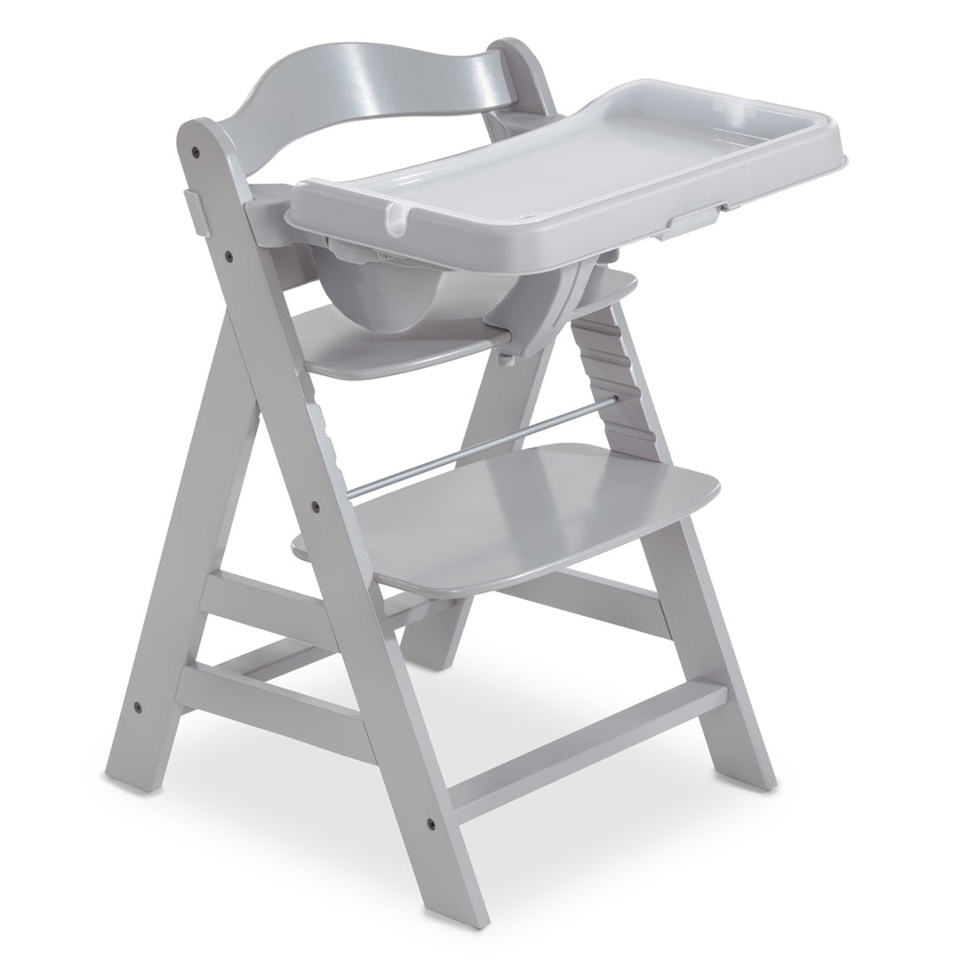 hauck Alpha High Chair Tray Table Compatible with Wooden Alpha+ and Beta+, Grey