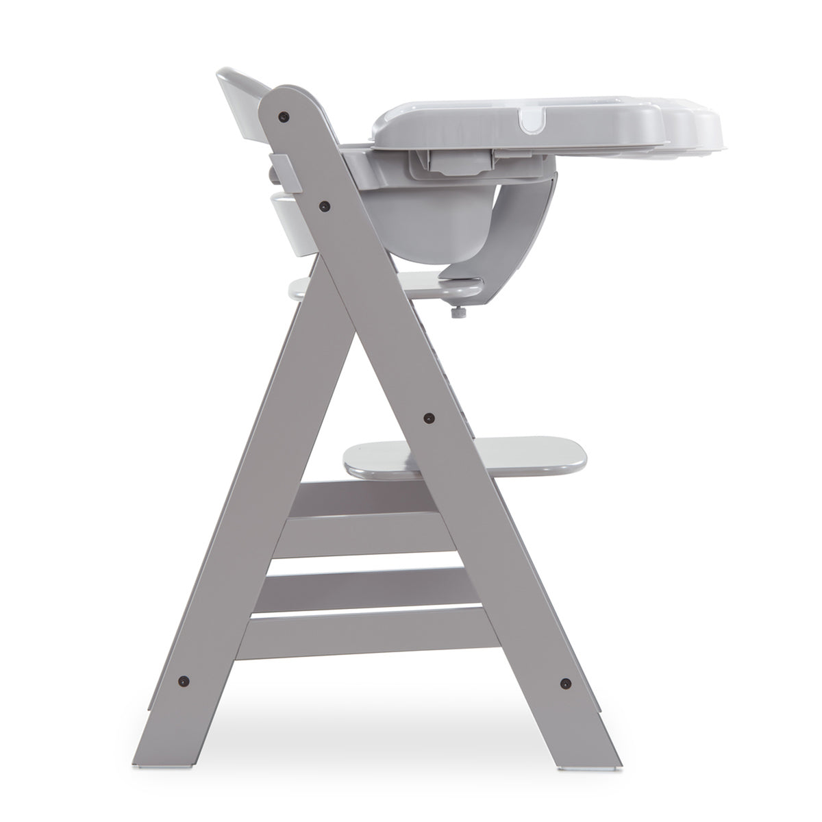 hauck Alpha+ Adjustable Booster High Chair, Grey & 2 Pack High Chair Tray Table