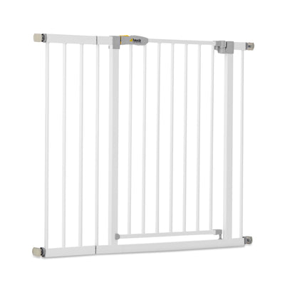 hauck Open N Stop Pressure Fit with 8 Inch Extension Baby Gate, White (Open Box) - VMInnovations