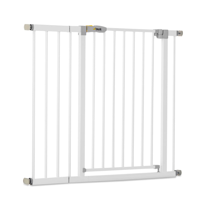 hauck 59727 Open N Stop KD Pressure Fit with 8 Inch Extension Baby Gate, White