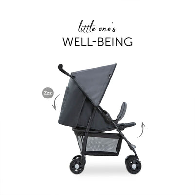 hauck Sport T13 Lightweight Compact Foldable Stroller, Charcoal Stone (Open Box)