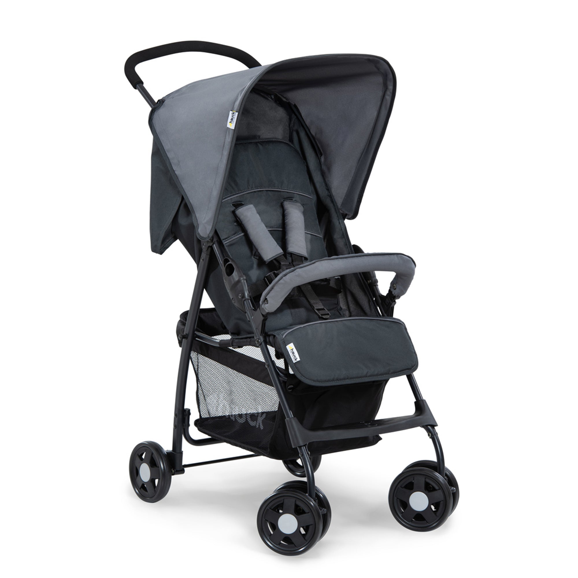 hauck Sport T13 Lightweight Compact Foldable Stroller Pushchair, Charcoal Stone - VMInnovations