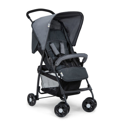 hauck Sport T13 Lightweight Compact Foldable Stroller Pushchair, Charcoal Stone - VMInnovations