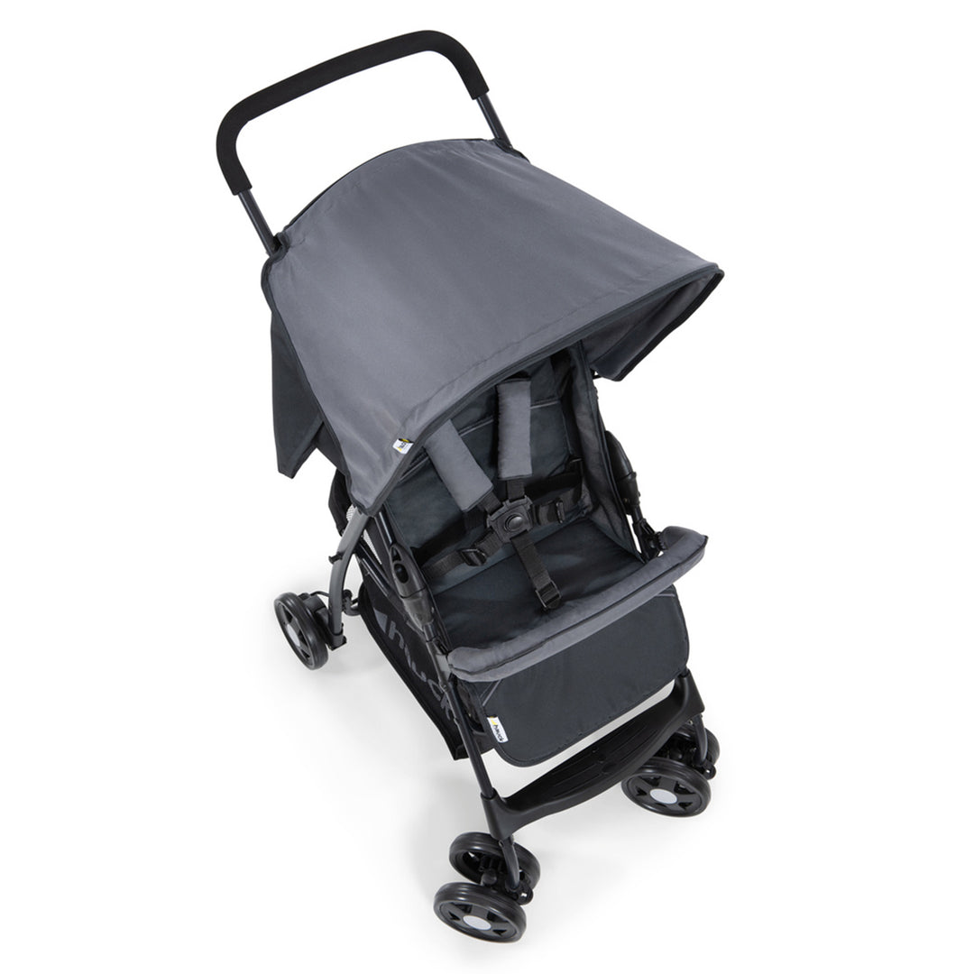 hauck Sport T13 Lightweight Compact Foldable Stroller Pushchair, Charcoal Stone