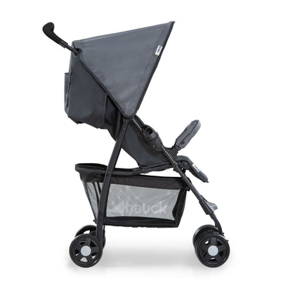 hauck Sport T13 Lightweight Compact Foldable Stroller, Charcoal Stone (Open Box)