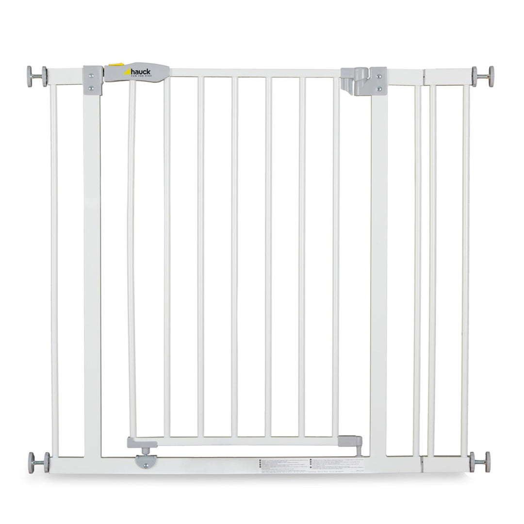 hauck Open N Stop Pressure Fit w/ 3.5" Extension Safety Gate, White (Open Box) - VMInnovations