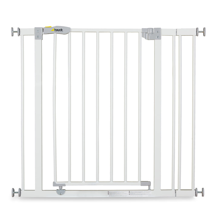 hauck Open N Stop Pressure Fit w/ 3.5" Extension Safety Gate, White (Open Box) - VMInnovations