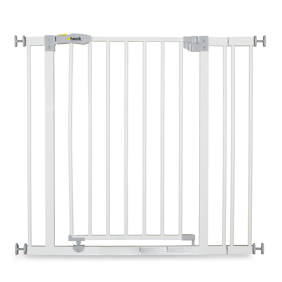 hauck OpenNStop Pressure Mounted Baby Safety Gate w/3.5" Extension, White (Used) - VMInnovations