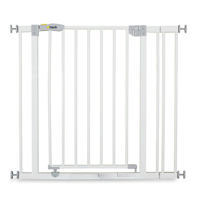hauck Open N Stop Pressure Mounted Fit Baby Safety Gate w/3.5" Extension, White