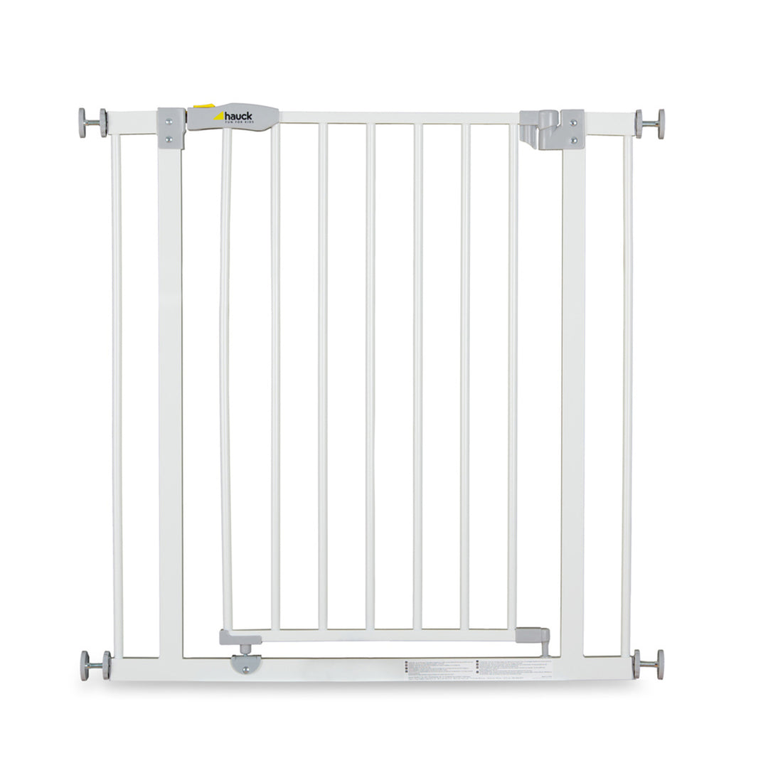 hauck Open N Stop Pressure Mounted Fit Baby Safety Gate w/3.5" Extension, White