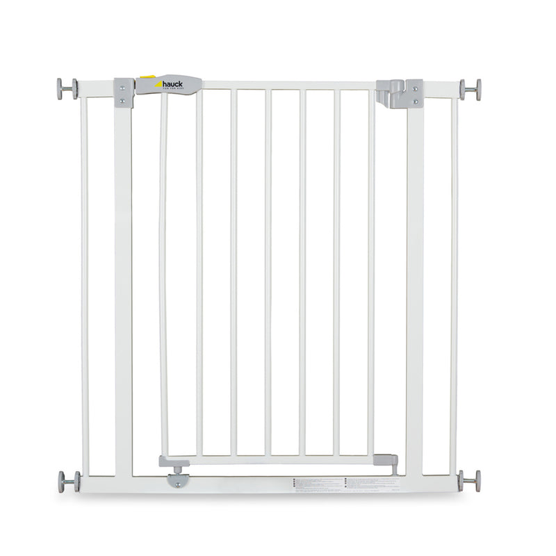 hauck OpenNStop Pressure Mounted Baby Safety Gate w/3.5" Extension, White (Used)