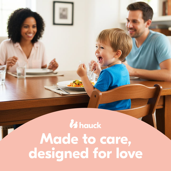 hauck Alpha+ Grow Along Versatile Wooden Highchair Seat, Beechwood,Walnut (Used) - VMInnovations