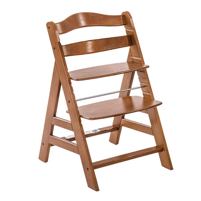 hauck Alpha+ Grow Along Seat, Adjustable Wooden Booster Chair, Beechwood, Walnut - VMInnovations