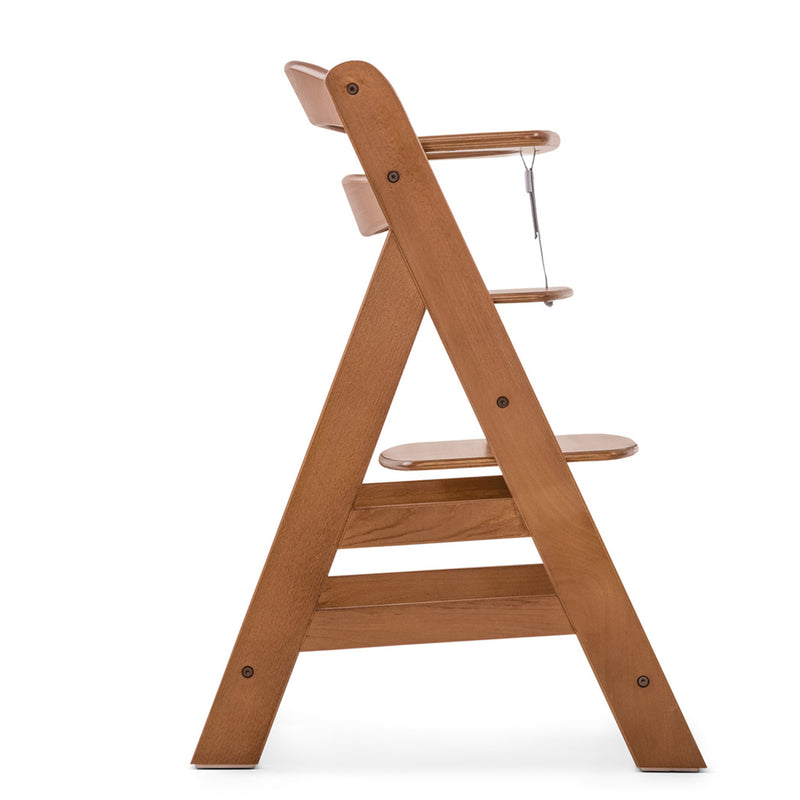 hauck Alpha+ Grow Along Adjustable Wooden Highchair, Beechwood, Walnut Finish