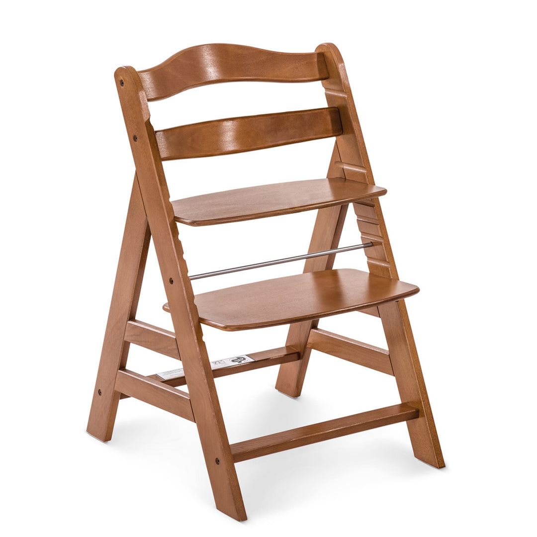 hauck Alpha+ Grow Along Adjustable Wooden Booster Highchair, Beechwood, Walnut