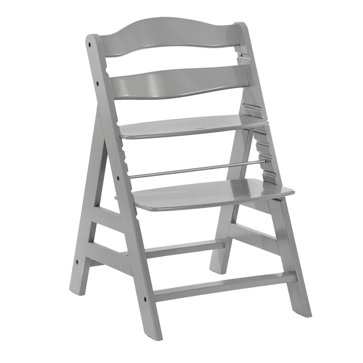 hauck Alpha+ Grow Along Adjustable Wooden Highchair, Beechwood, Grey (Used) - VMInnovations