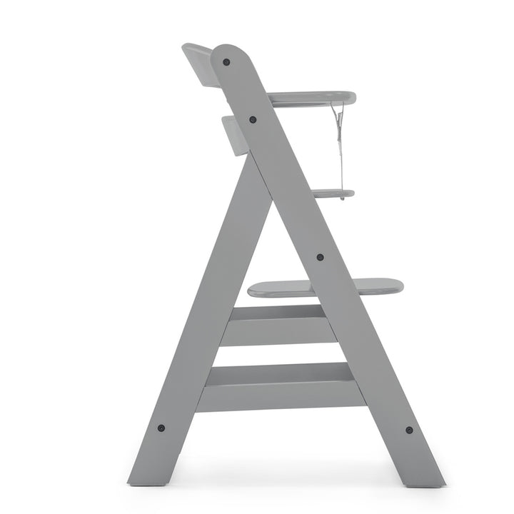 hauck Alpha+ Grow Along Adjustable Wooden Highchair, Beechwood, Grey (Open Box)