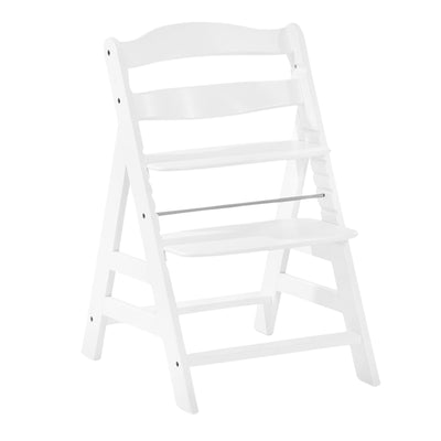 hauck Alpha+ Grow Along Adjustable Wooden Baby High Chair Seat, Beechwood, White - VMInnovations