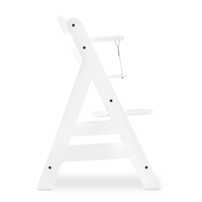 Alpha+ Grow Along Adjustable Wooden Highchair Seat,Beechwood,White Finish(Used)