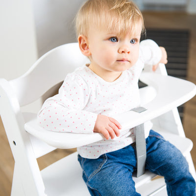 hauck Alpha+ Grow Along Adjustable Wooden Highchair, Beechwood,White(For Parts)