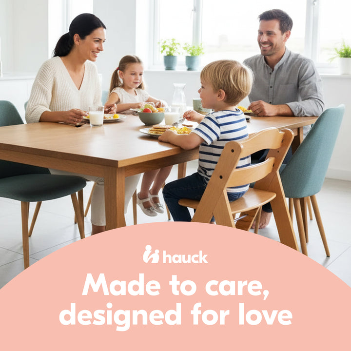 hauck Alpha+ Grow Along Adjustable Wooden Highchair Seat, Beechwood (For Parts) - VMInnovations