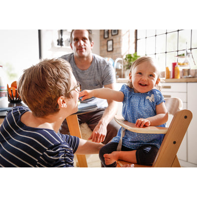 hauck Alpha+ Grow Along Wooden Highchair Seat, Beechwood, Natural (Used)