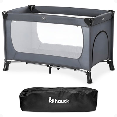 Dream'n Play Travel Cot For Babies & Toddlers Up to 33 Pounds, Grey (Open Box) - VMInnovations