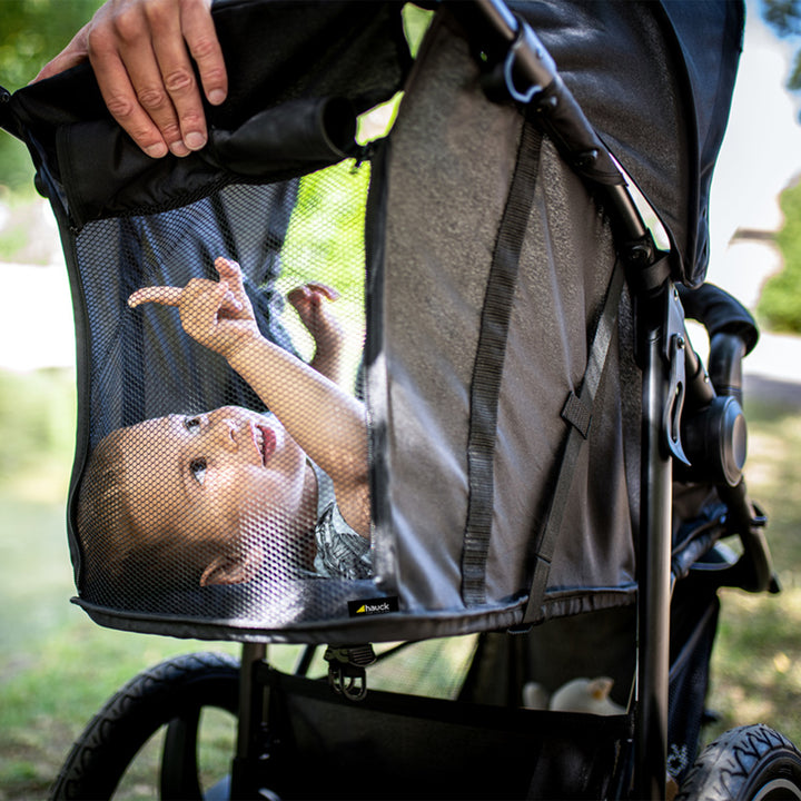 hauck Runner 2 Compact Foldable Tricycle Jogger Buggy Stroller Pushchair, Black