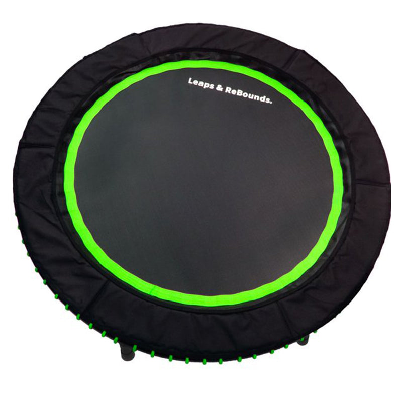 48" Mini Fitness Trampoline & Rebounder Gym Equipment, Green (Open Box)