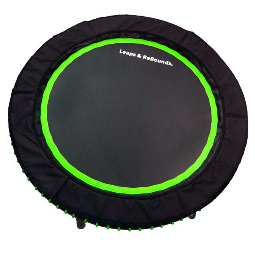48" Mini Fitness Trampoline & Rebounder Gym Equipment, Green (Used)