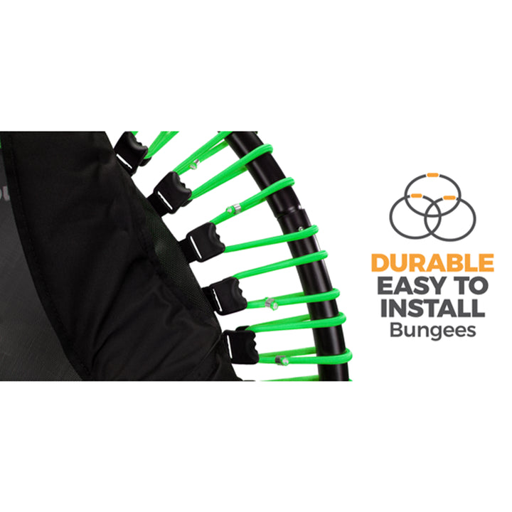 LEAPS & REBOUNDS 48-Inch Mini Trampoline & Rebounder w/Safety Bungee (For Parts)