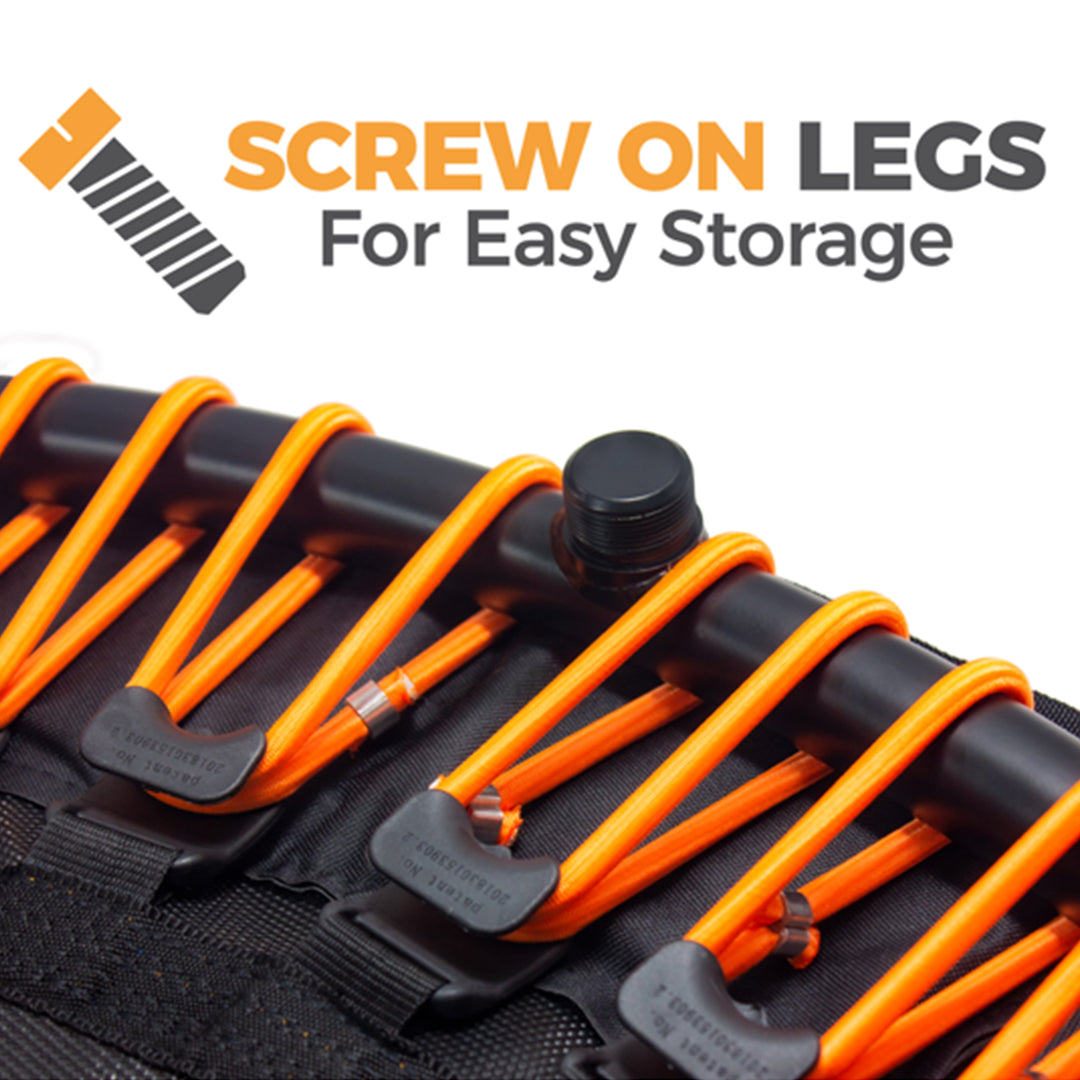 LEAPS & REBOUNDS 48" Mini Trampoline & Rebounder Gym Equipment, Orange(Open Box)