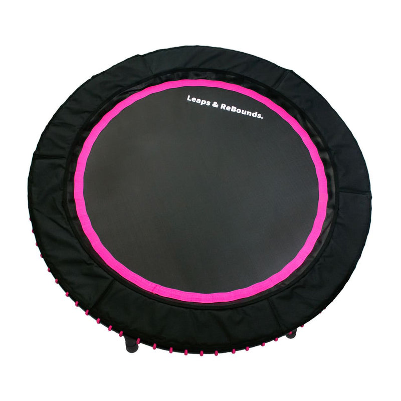 40" Mini Fitness Trampoline & Rebounder Gym Equipment, Pink (Open Box)