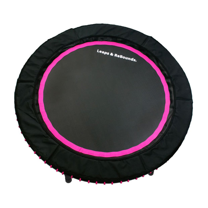 48" Mini Fitness Trampoline & Rebounder Gym Equipment, Pink (Open Box)
