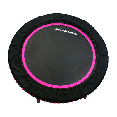 48" Mini Fitness Trampoline & Rebounder Gym Equipment, Pink (For Parts)