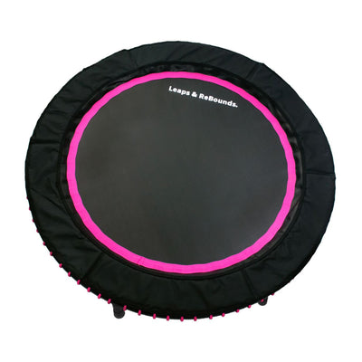 48" Mini Fitness Trampoline & Rebounder Gym Equipment, Pink (Open Box)
