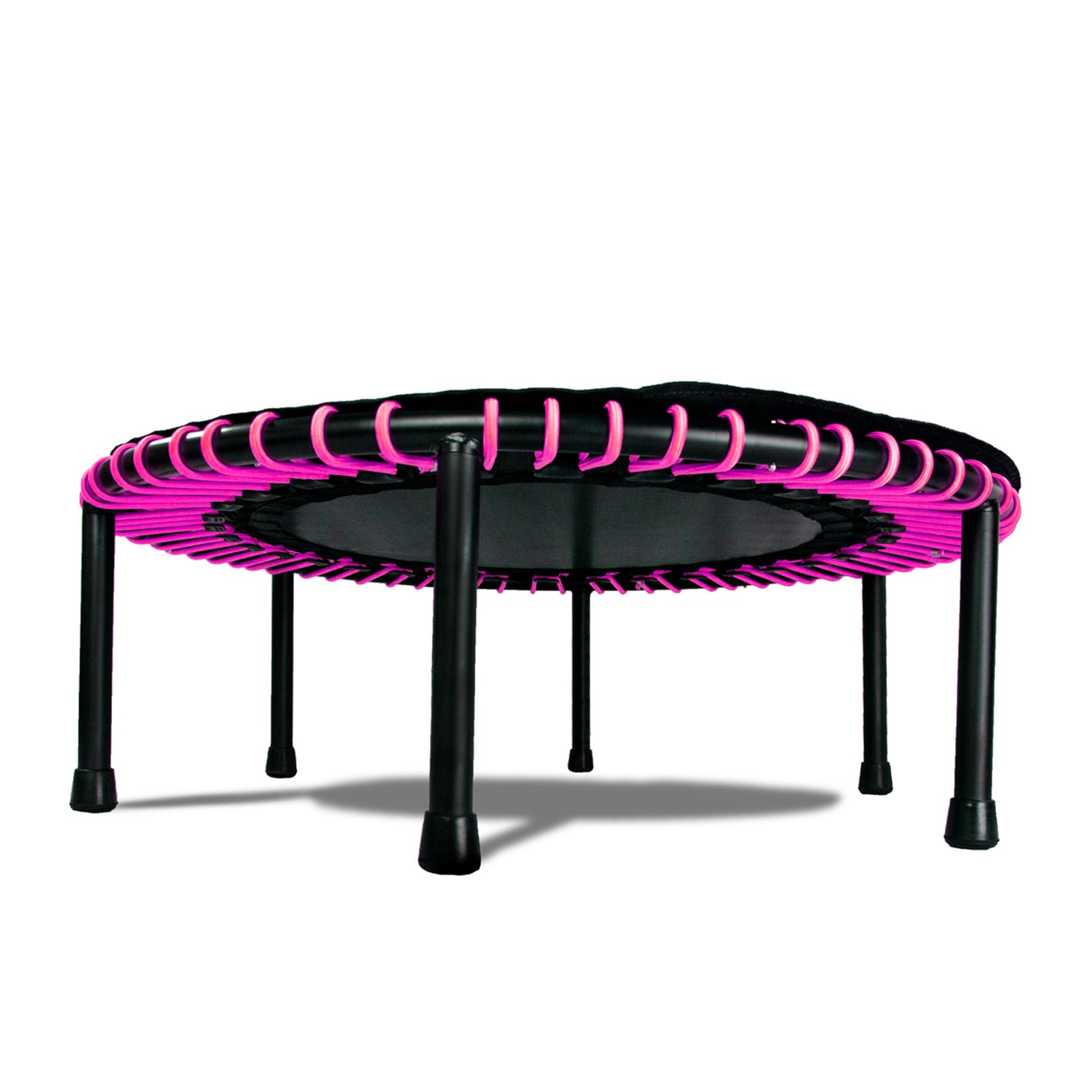 LEAPS & REBOUNDS 48" Mini Fitness Trampoline & Rebounder Gym Equipment, Pink - VMInnovations