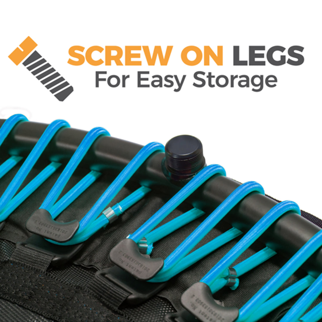 LEAPS & REBOUNDS 40" Mini Fitness Trampoline Gym Equipment, Blue (For Parts)