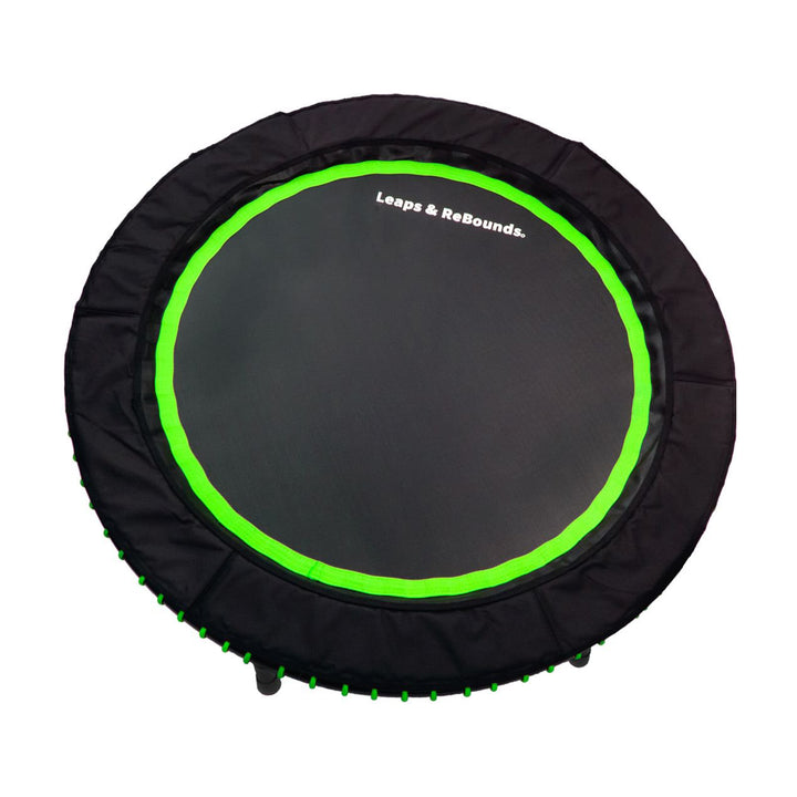 LEAPS & REBOUNDS 40" Trampoline & Rebounder Gym Equipment,Green(Open Box)