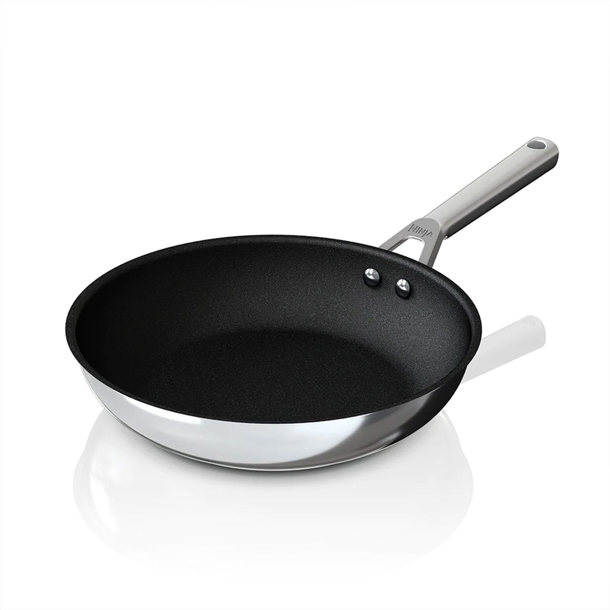 Ninja Foodi NeverStick Stainless Steel Oven Safe 10.25 Inch Fry Pan (Open Box)
