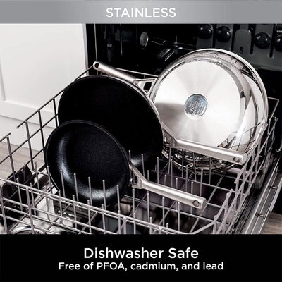 Ninja Foodi NeverStick Stainless Steel Oven Safe All Range Non Stick 8" Fry Pan