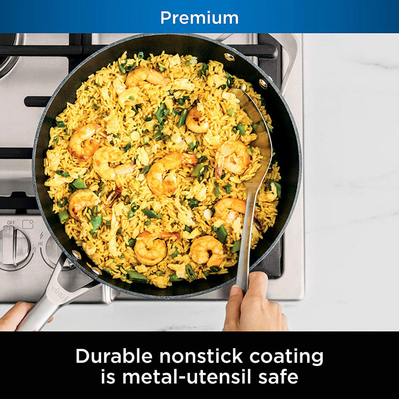 Ninja Foodi NeverStick Premium Hard-Anodized Oven Safe Non Stick 11-Inch Wok