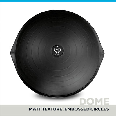 Bosu Multi Functional Home Gym 26" Original Balance Strength Board, Matte Black