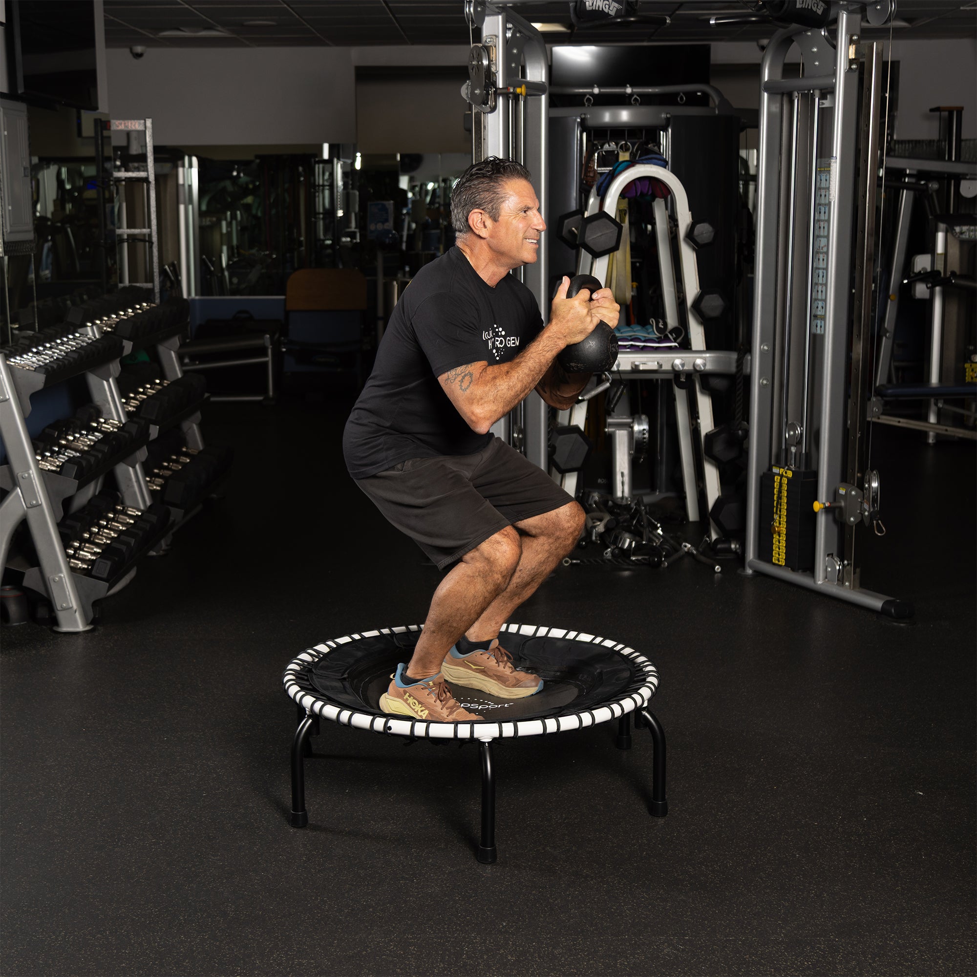 JumpSport 250 Durable 35.5" Workout Home Fitness Trampoline, White (For Parts) - VMInnovations
