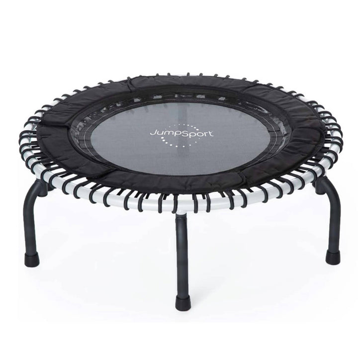 JumpSport 250 Workout Rebounder for Adults, 39"Mini Trampoline, White (Open Box)