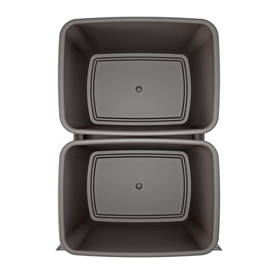 Rev-A-Shelf Double Pullout Trash Cans 35 qt. with Soft-close, 53WC-1835SCDM-213 - VMInnovations